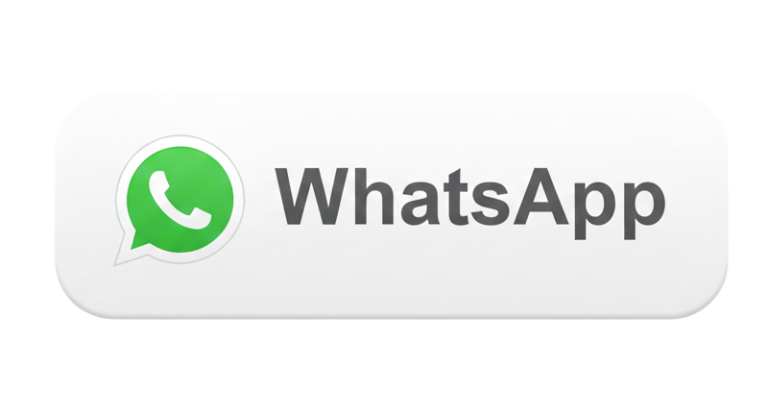 Grüner WhatsApp-Button mit weißem Logo und Schriftzug "WhatsApp".